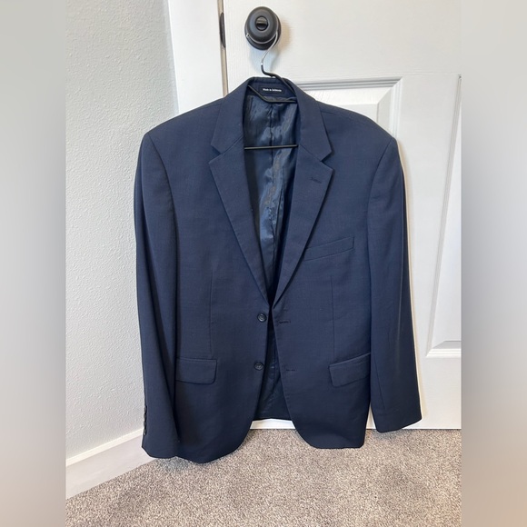 Pronto Uomo Modern Fit Suit Separates Jacket and Pants, Blue, 32 Waist - Picture 3 of 13